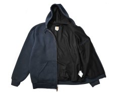 画像4: Used Carhartt Thermal Lined Zip Sweat Hoodie Navy (4)