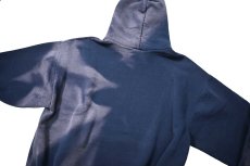 画像5: Used Jerzees Blank Sweat Hoodie Fade Navy made in USA (5)