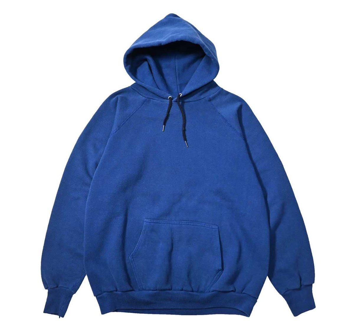 画像1: Used Discus Raglan Sleeve Blank Sweat Hoodie Blue made in USA (1)