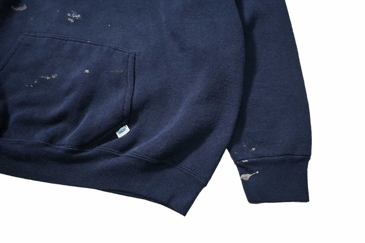画像3: Used Discus Raglan Sleeve Blank Sweat Hoodie Navy made in USA (3)