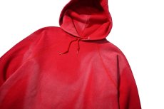 画像2: Used Discus Raglan Sleeve Blank Sweat Hoodie Fade Red made in USA (2)