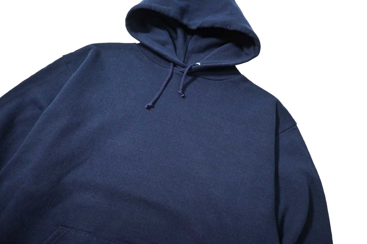 画像2: Used Jerzees Blank Sweat Hoodie Navy made in USA (2)