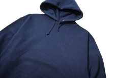 画像2: Used Jerzees Blank Sweat Hoodie Navy made in USA (2)