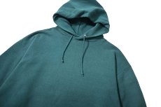 画像2: Used Jerzees Blank Sweat Hoodie Jade made in USA (2)