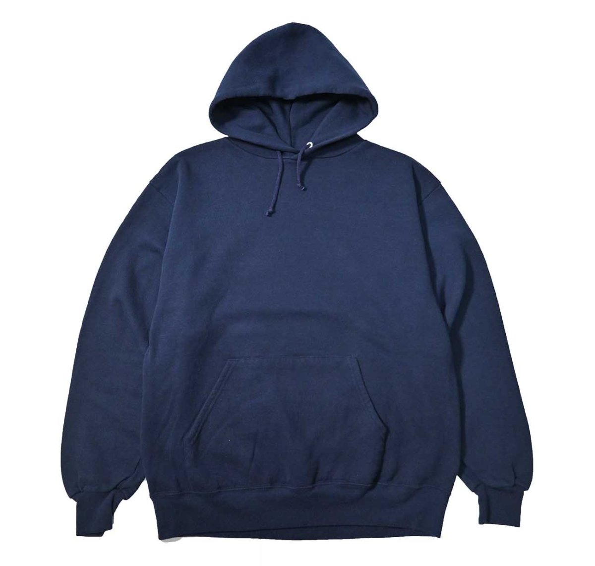 画像1: Used Jerzees Blank Sweat Hoodie Navy made in USA (1)