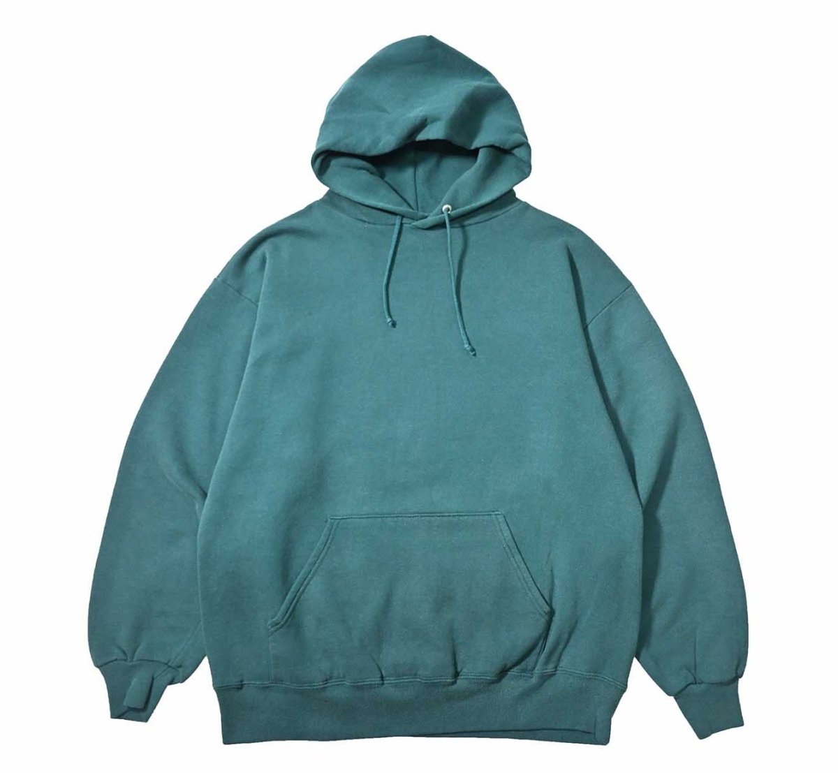 画像1: Used Jerzees Blank Sweat Hoodie Jade made in USA (1)