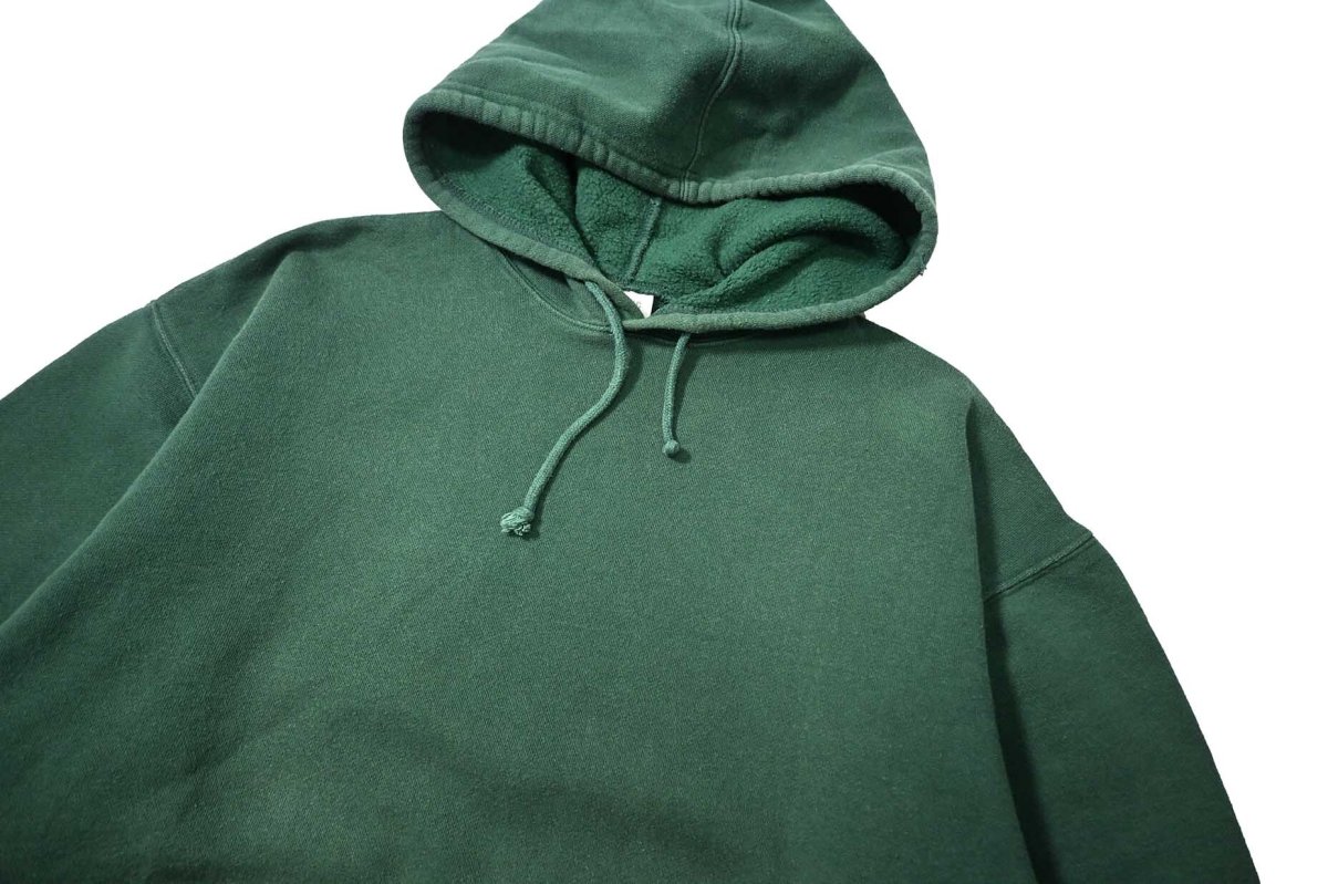 画像2: Used Gap Blank Sweat Hoodie Green (2)