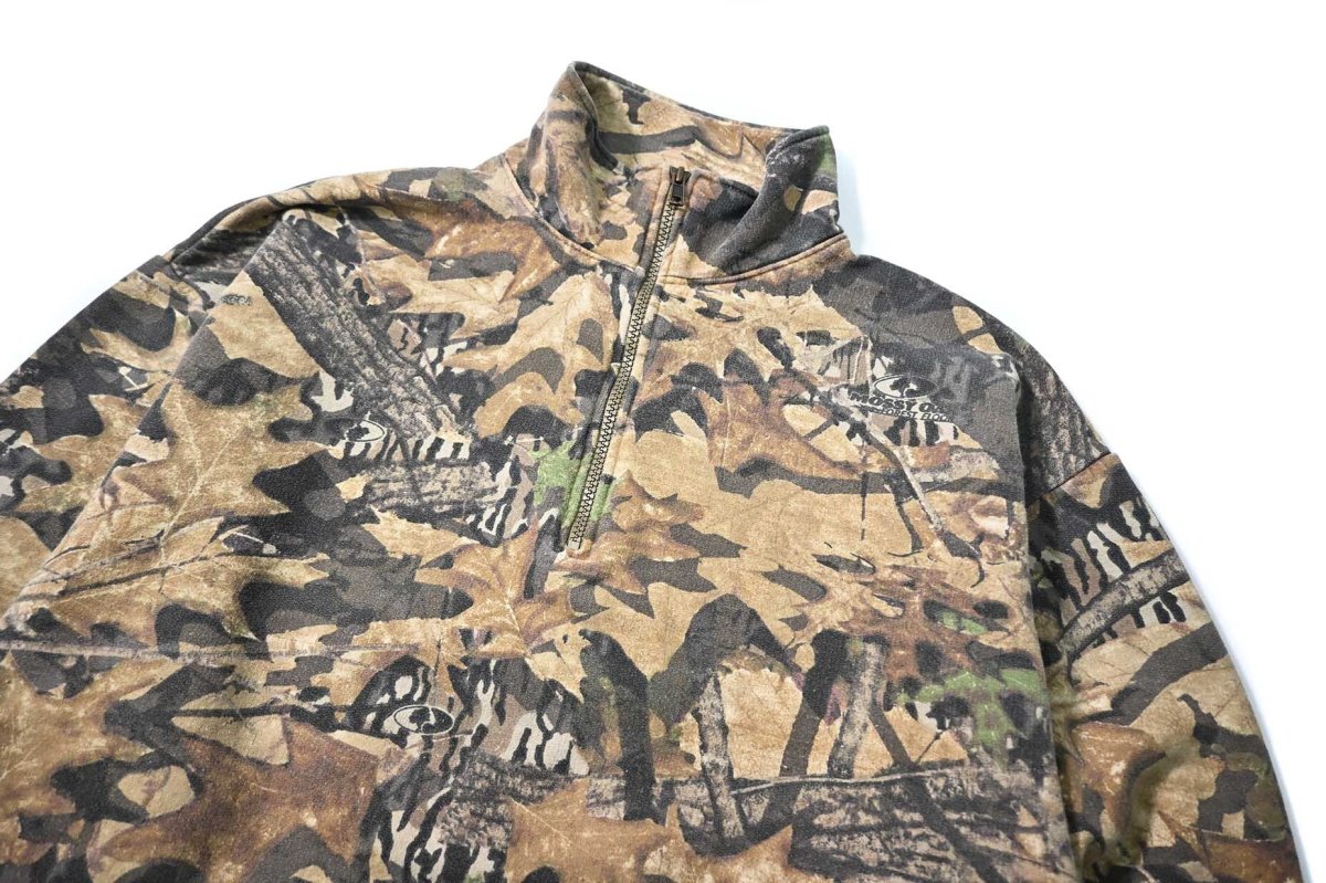 画像2: Used Jerzees Realtree Quarter Zip Sweat Shirt (2)