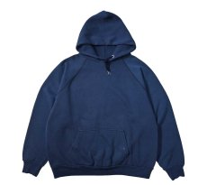 画像1: Used Discus Raglan Sleeve Blank Sweat Hoodie Navy made in USA (1)