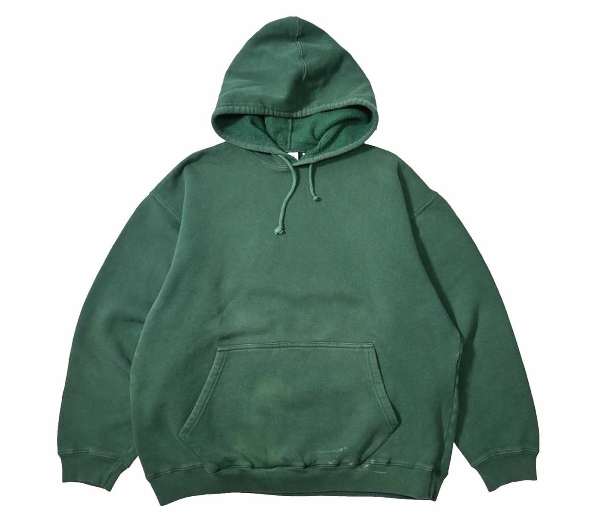 画像1: Used Gap Blank Sweat Hoodie Green (1)
