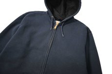 画像2: Used Carhartt Thermal Lined Zip Sweat Hoodie Navy (2)