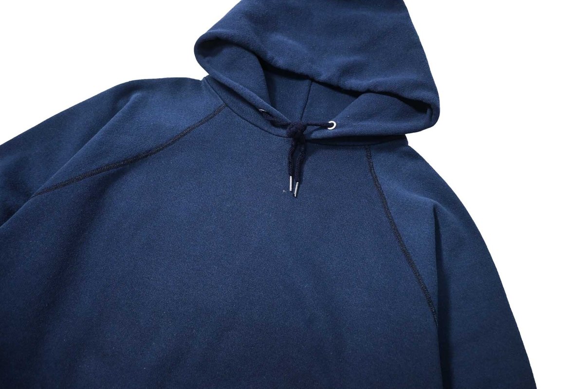 画像2: Used Discus Raglan Sleeve Blank Sweat Hoodie Navy made in USA (2)