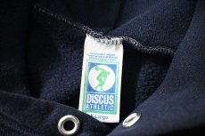 画像4: Used Discus Raglan Sleeve Blank Sweat Hoodie Navy made in USA (4)