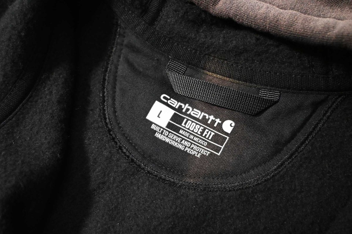 画像4: Used Carhartt Zip Sweat Hoodie Fade Black (4)