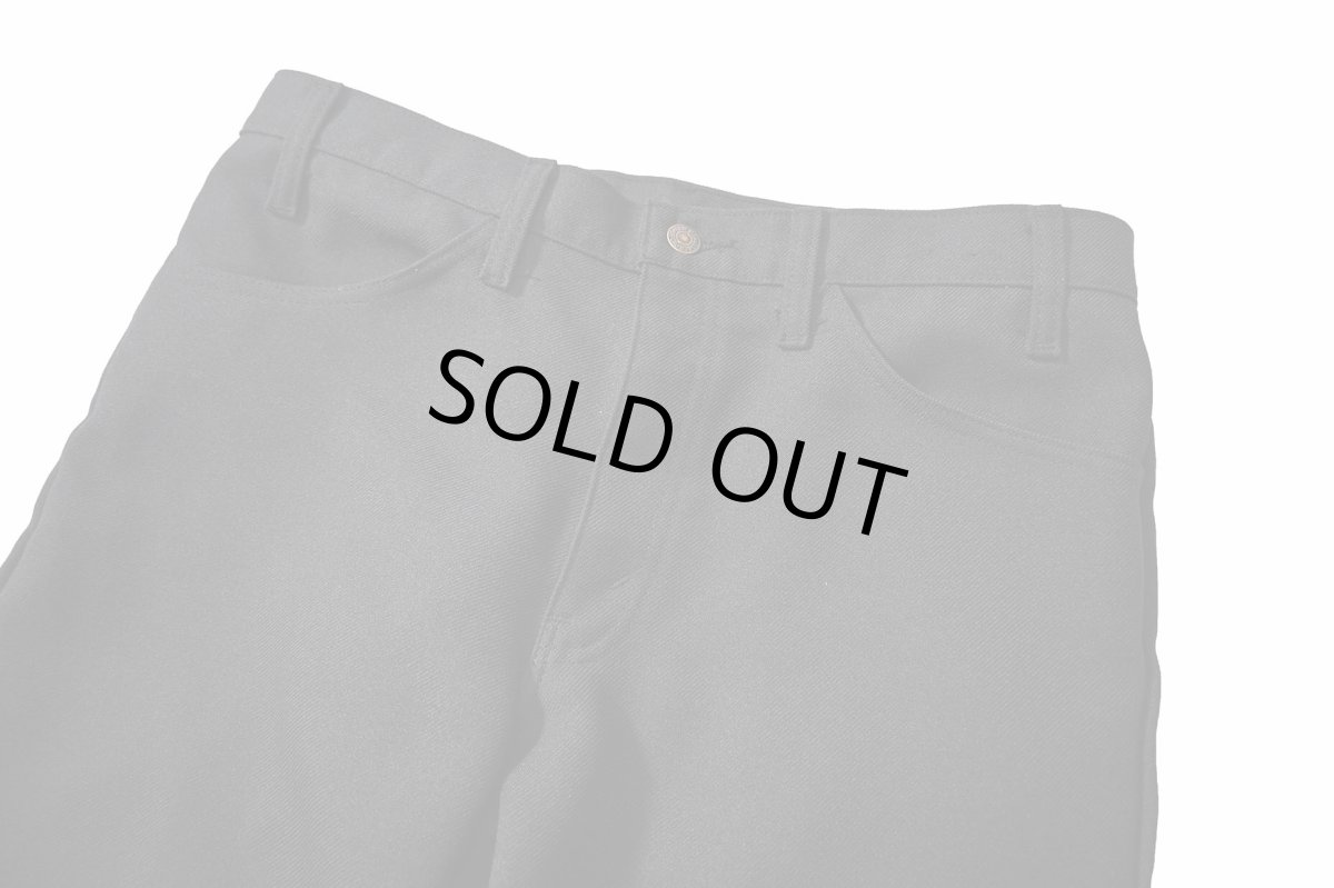 画像2: 90s Used Levi's 517 Flare Pants Black made in USA スタプレ (2)