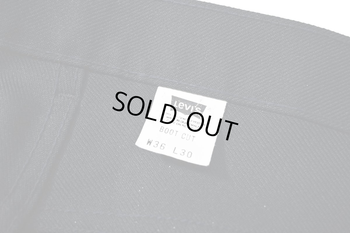 画像6: 00s Used Levi's 517 Flare Pants Navy スタプレ (6)