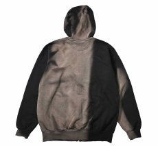画像5: Used Carhartt Zip Sweat Hoodie Fade Black (5)