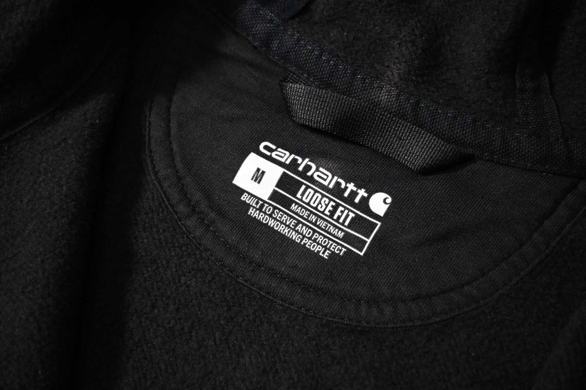画像4: Used Carhartt Zip Sweat Hoodie Fade Black (4)
