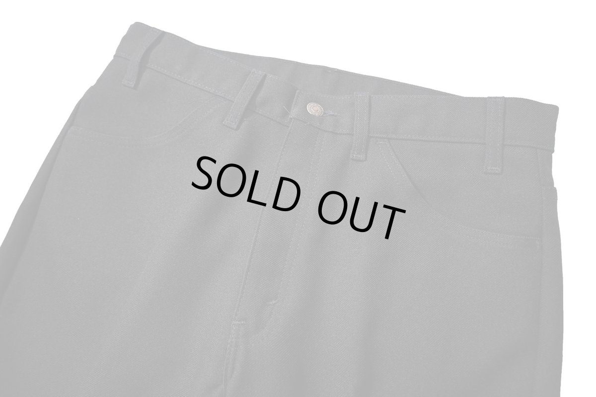 画像2: 90s Used Levi's 517 Flare Pants Black made in USA スタプレ (2)