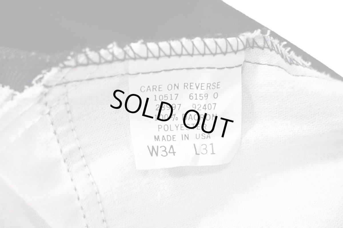 画像6: 90s Used Levi's 517 Flare Pants Black made in USA スタプレ (6)