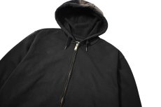 画像2: Used Carhartt Zip Sweat Hoodie Fade Black (2)