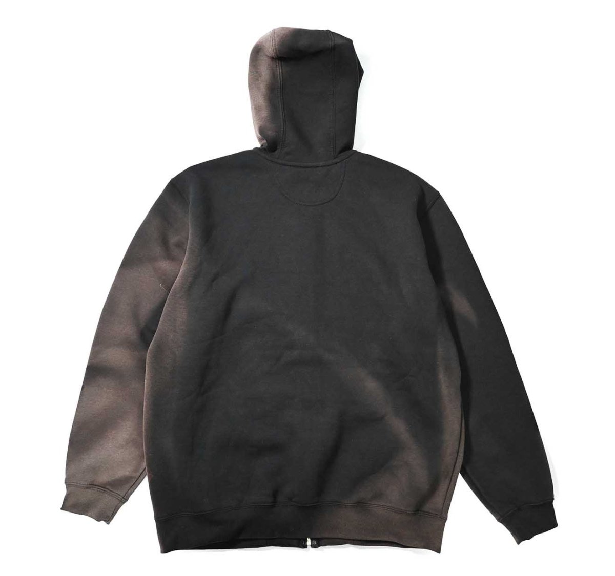 画像5: Used Carhartt Zip Sweat Hoodie Fade Black (5)