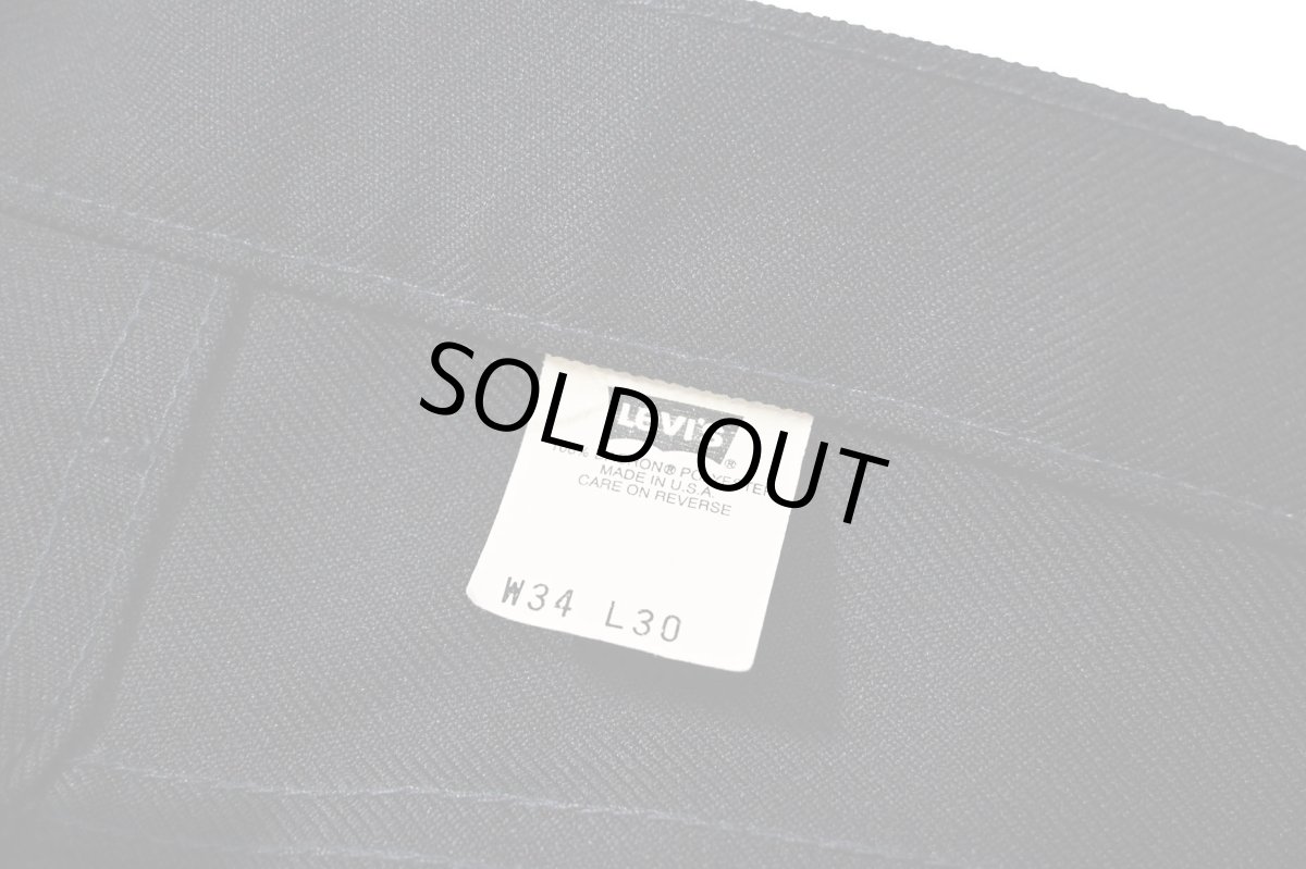 画像6: 90s Used Levi's 517 Flare Pants Black made in USA スタプレ (6)