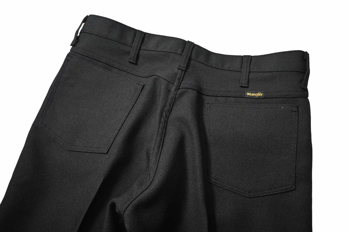 画像4: 90s Used Wrangler Wrancher Dress Jeans Black made in USA (4)