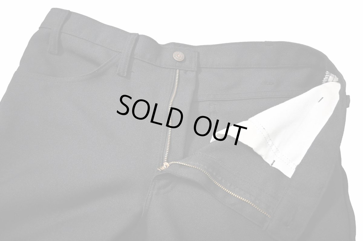 画像5: 90s Used Levi's 517 Flare Pants Black made in USA スタプレ (5)