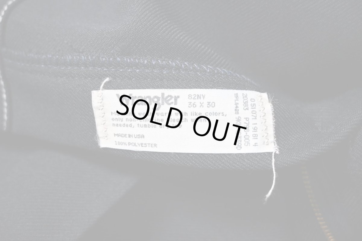 画像6: 90s Deadstock Wrangler Wrancher Dress Jeans Navy made in USA (6)