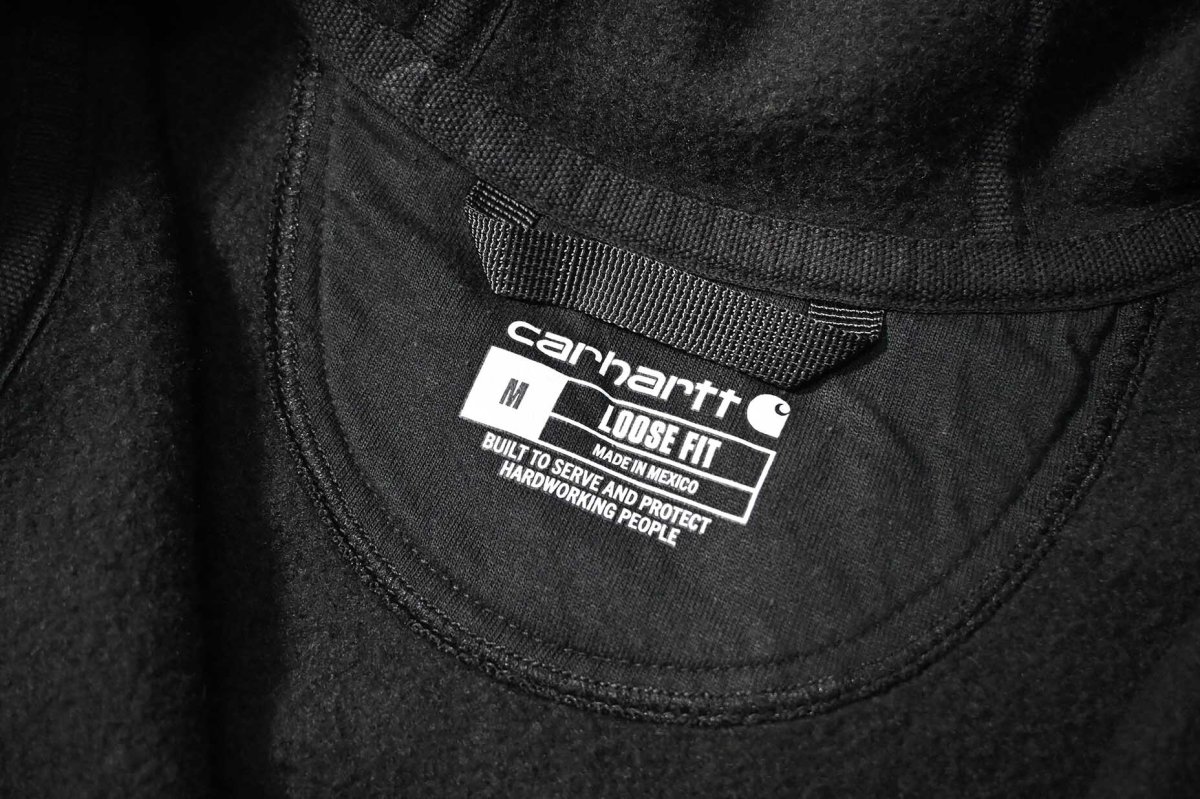 画像4: Used Carhartt Zip Sweat Hoodie Fade Black (4)