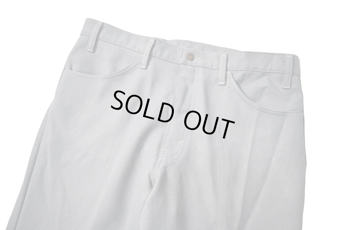 画像2: 90s Used Levi's 517 Flare Pants Grey made in USA スタプレ (2)