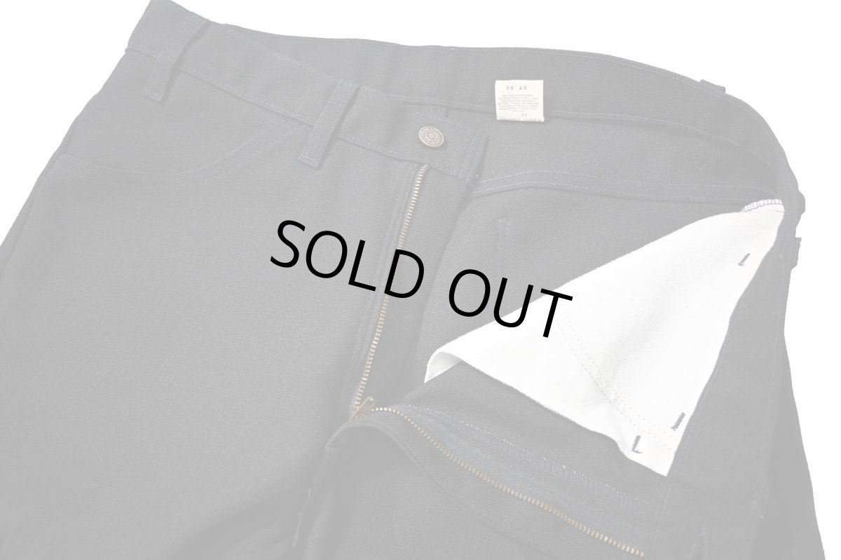 画像5: 90s Used Levi's 517 Flare Pants Black made in USA スタプレ (5)