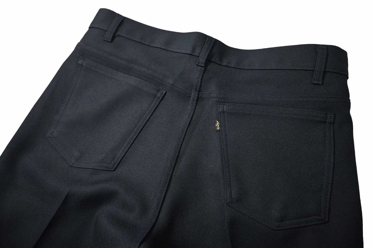 画像4: 00s Used Levi's 517 Flare Pants Navy スタプレ (4)