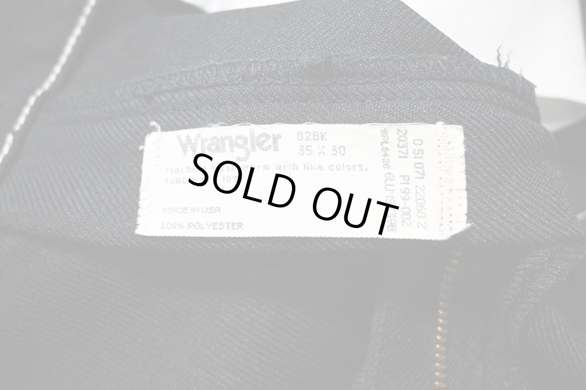 画像6: 90s Used Wrangler Wrancher Dress Jeans Black made in USA (6)