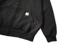 画像3: Used Carhartt Zip Sweat Hoodie Fade Black (3)