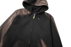 画像2: Used Carhartt Zip Sweat Hoodie Fade Black (2)