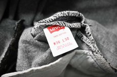 画像7: 92' Deadstock Levi's 501 Denim Pants Black made in USA 先染め リーバイス (7)