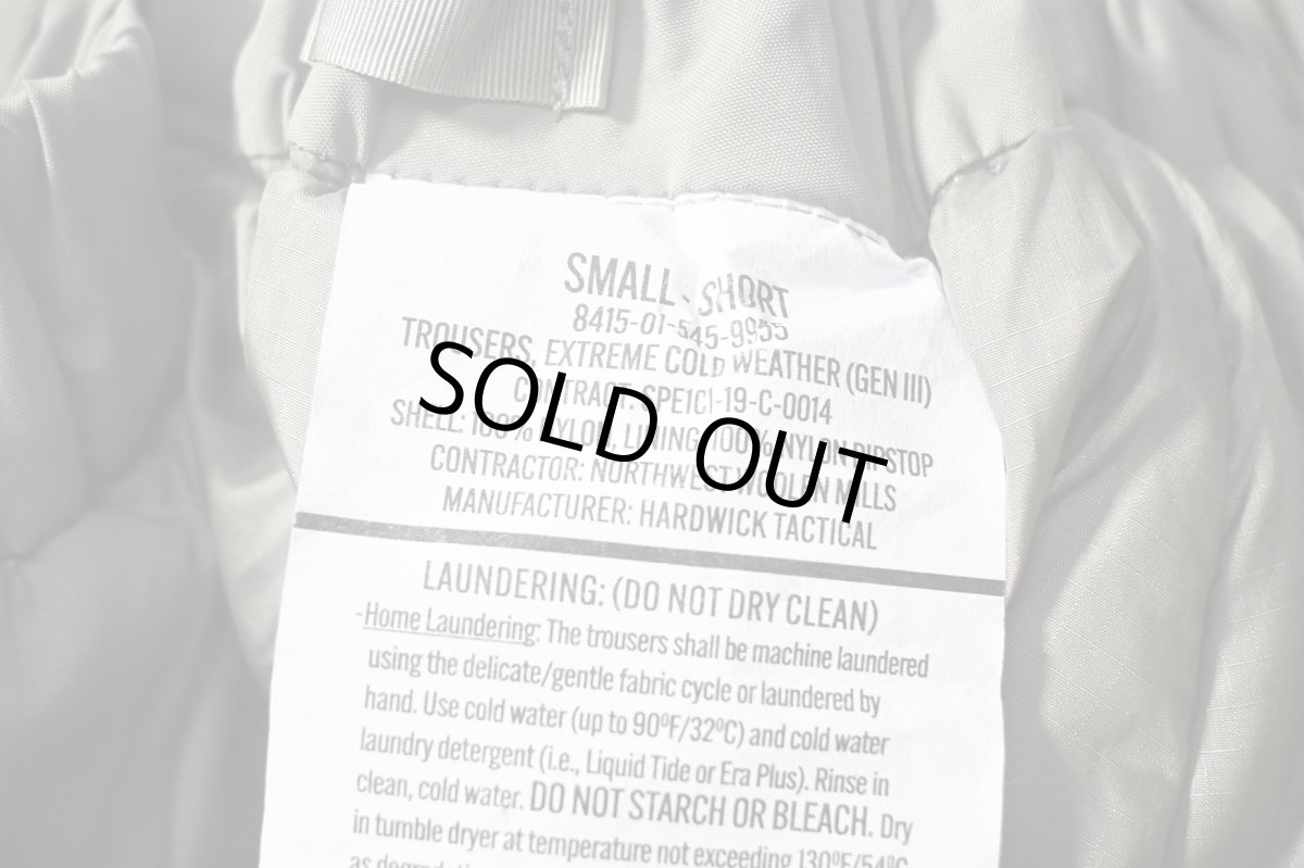 画像6: Deadstock Us Army ECWCS Gen3 Level7 Primaloft Pants (6)