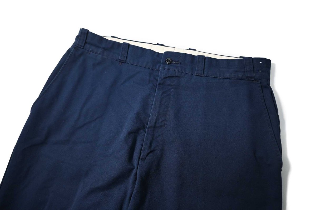 画像2: 80s Used Sears Fieldmaster PERMA PREST Work Pants Navy made in USA (2)