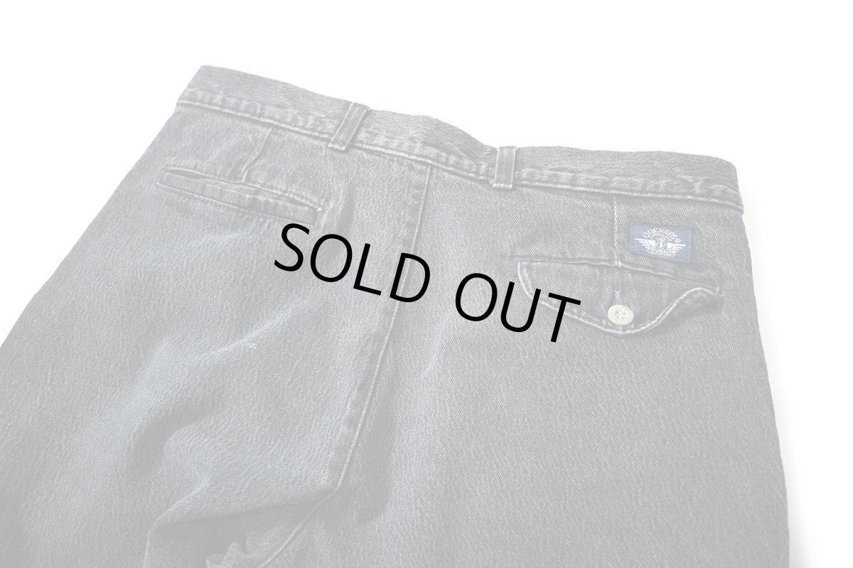 画像4: 90s Used Dockers Denim Pleated Trouser (4)