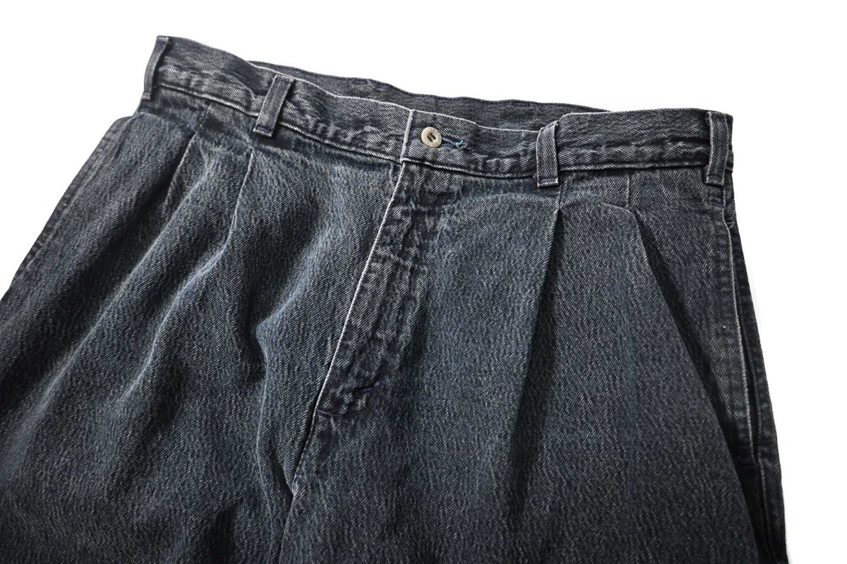 画像2: 90s Used Dockers Denim Pleated Trouser (2)