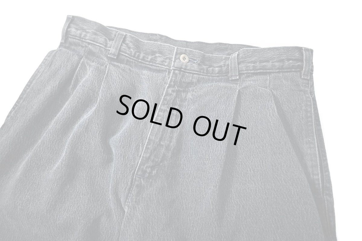 画像2: 90s Used Dockers Denim Pleated Trouser (2)