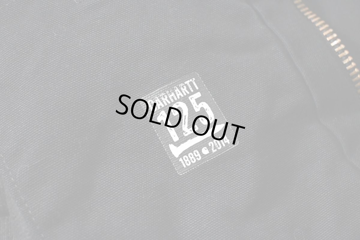 画像6: 14' Used Carhartt Duck Quilted Flannel Lined Active Jacket Black made in USA (6)