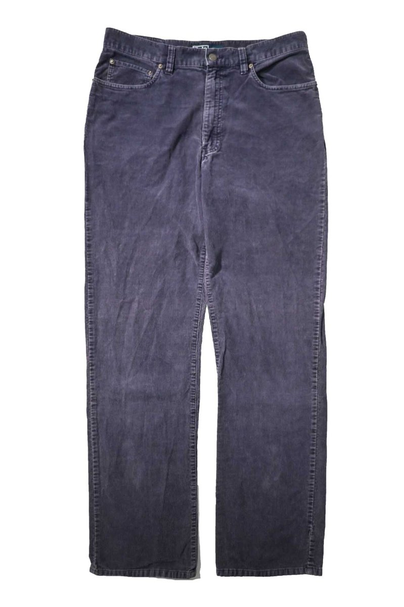 画像1: 90-00s Used Ralph Lauren Corduroy Pants Navy (1)