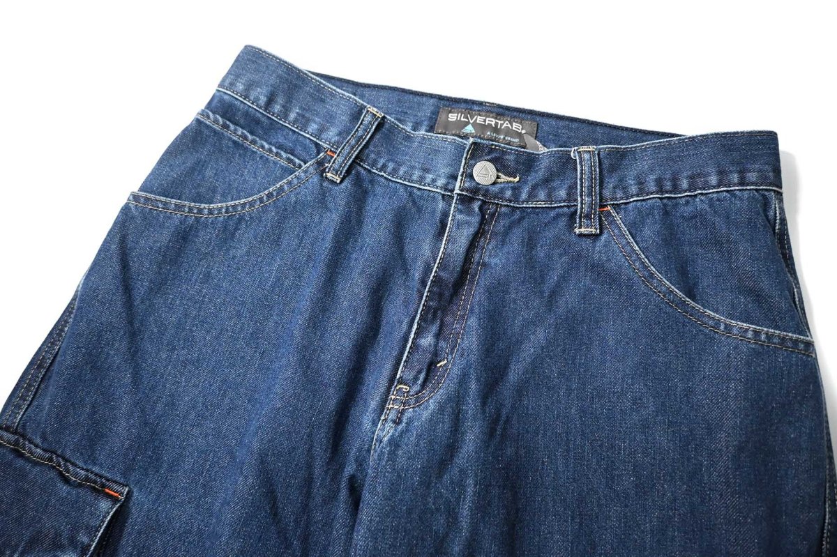画像2: 00s Used Levi's Silver Tab Denim Cargo Pants (2)