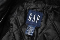 画像6: 00s Used Gap Leather Pea Coat (6)