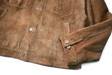 画像4: 00s Used Gap Suede Trucker Jacket (4)