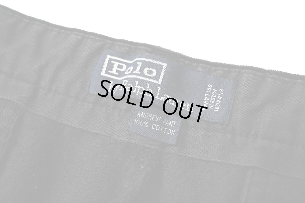 画像6: 90-00s Used Ralph Lauren Corduroy Pants "Andrew Pant" Black (6)