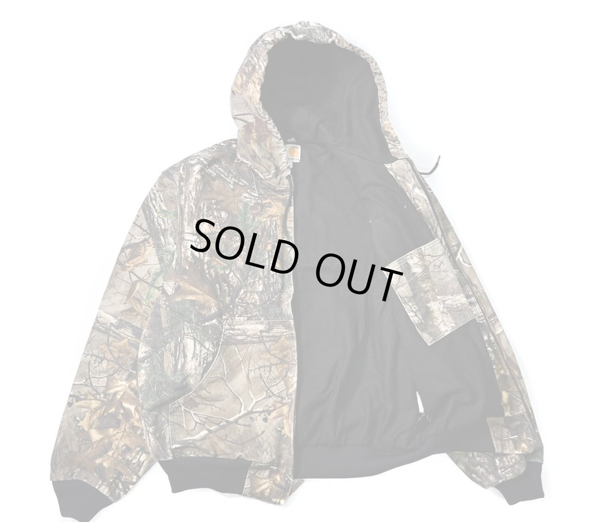 画像4: 13' Used Carhartt Duck Thermal Lined Active Jacket Realtree made in USA (4)